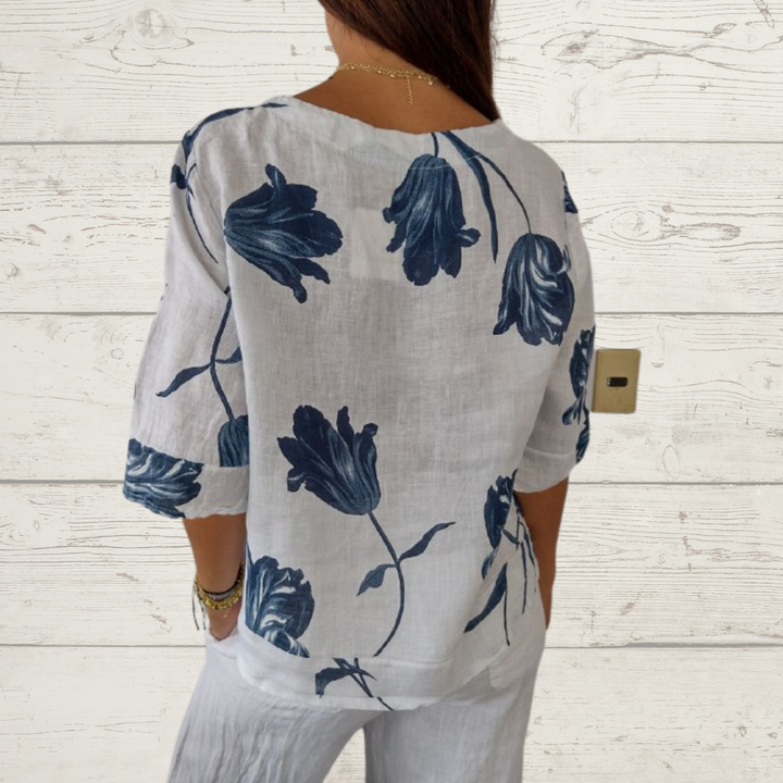 MILENA™ | Elegant Floral Top