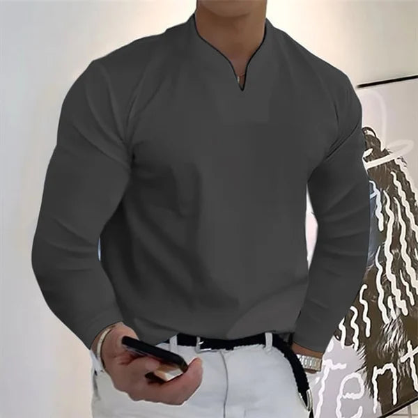 NIGEL™ | Men's Casual V-Neck Shirt