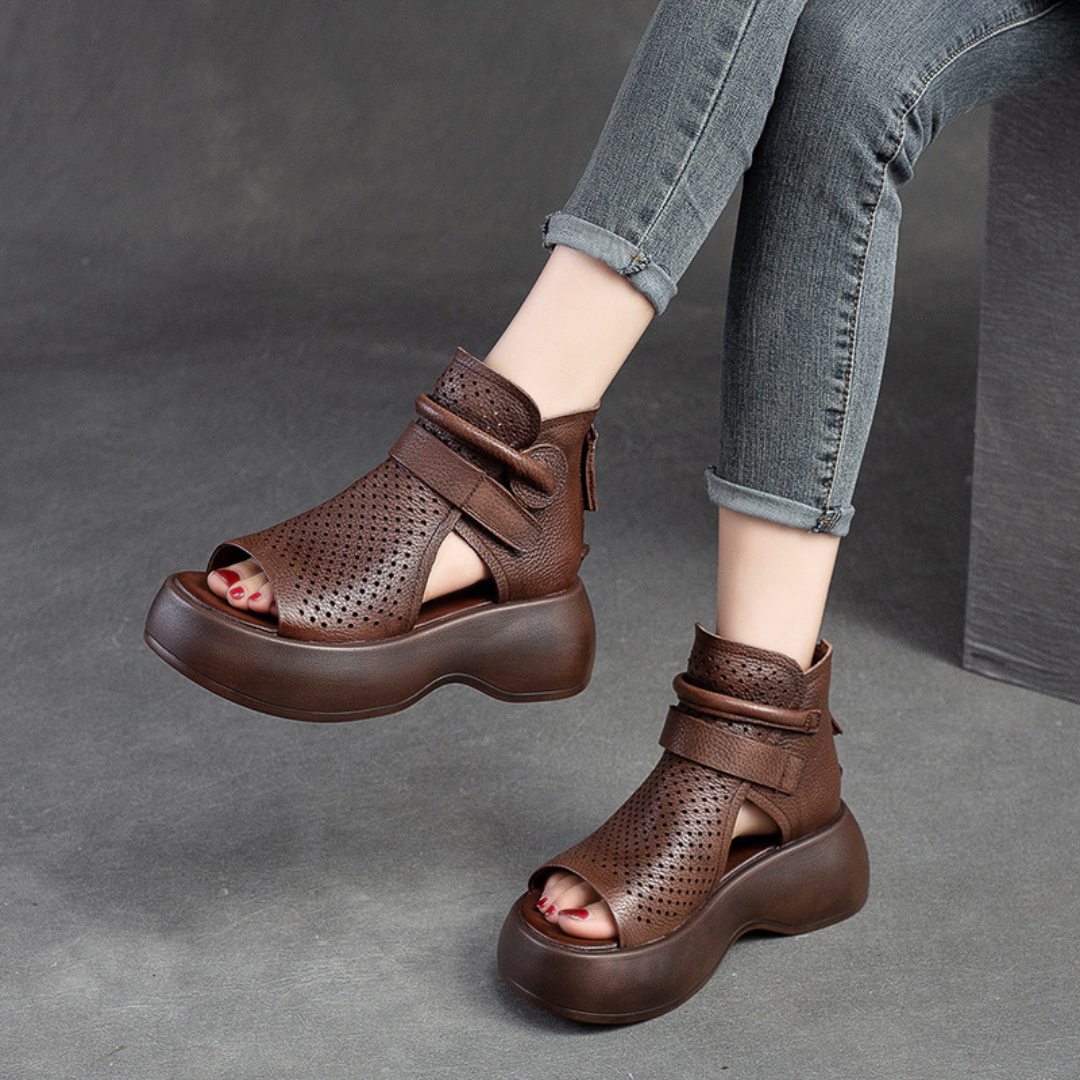 CHARLOTTE™ | Moccasins Leather Sandals