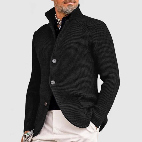 MARK™ | Men's Knitted Cardigan with Elegant Lapel