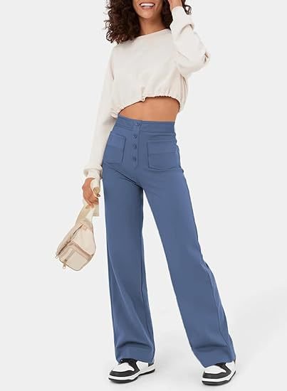 STEPHEY™ | Elasticated high-waisted trousers